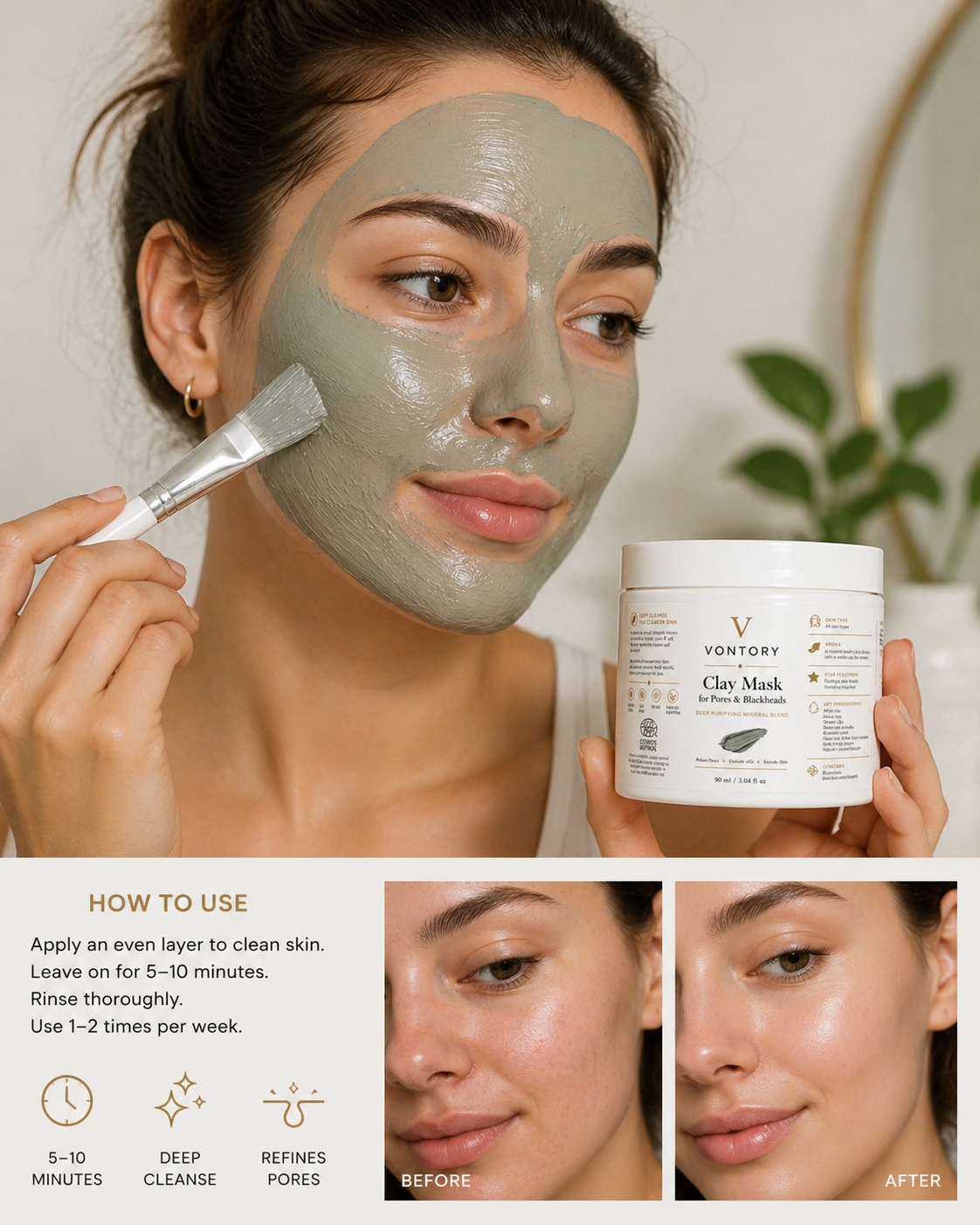 Clay Mask for Pores and Blackheads